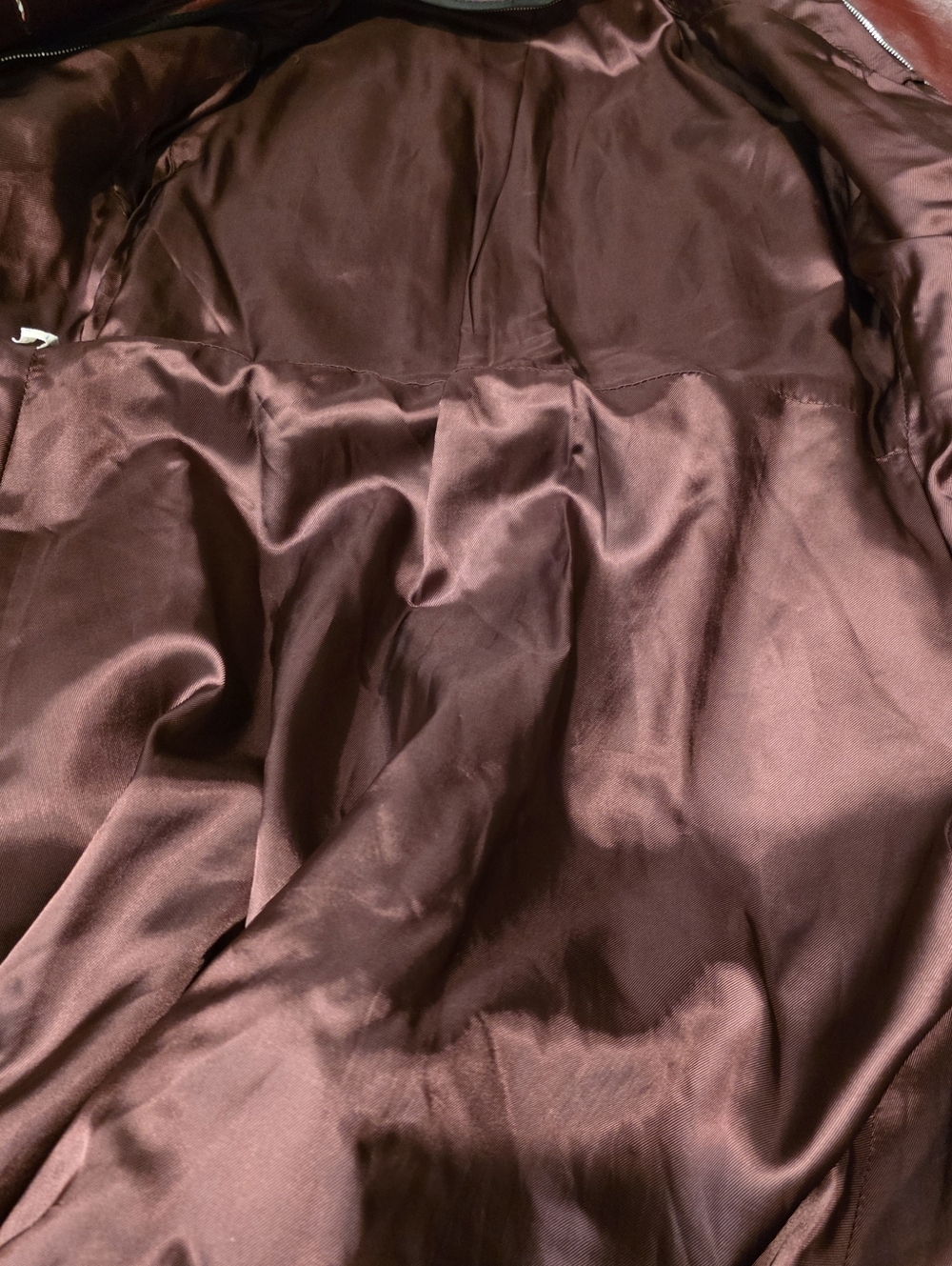 Stunning Leather Coat Trench Size Small - Picture 15 of 15